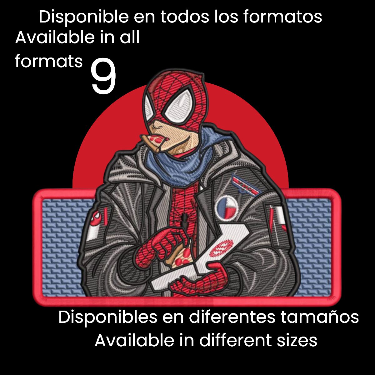 Diseño de Bordado Inspirado en Spiderman
