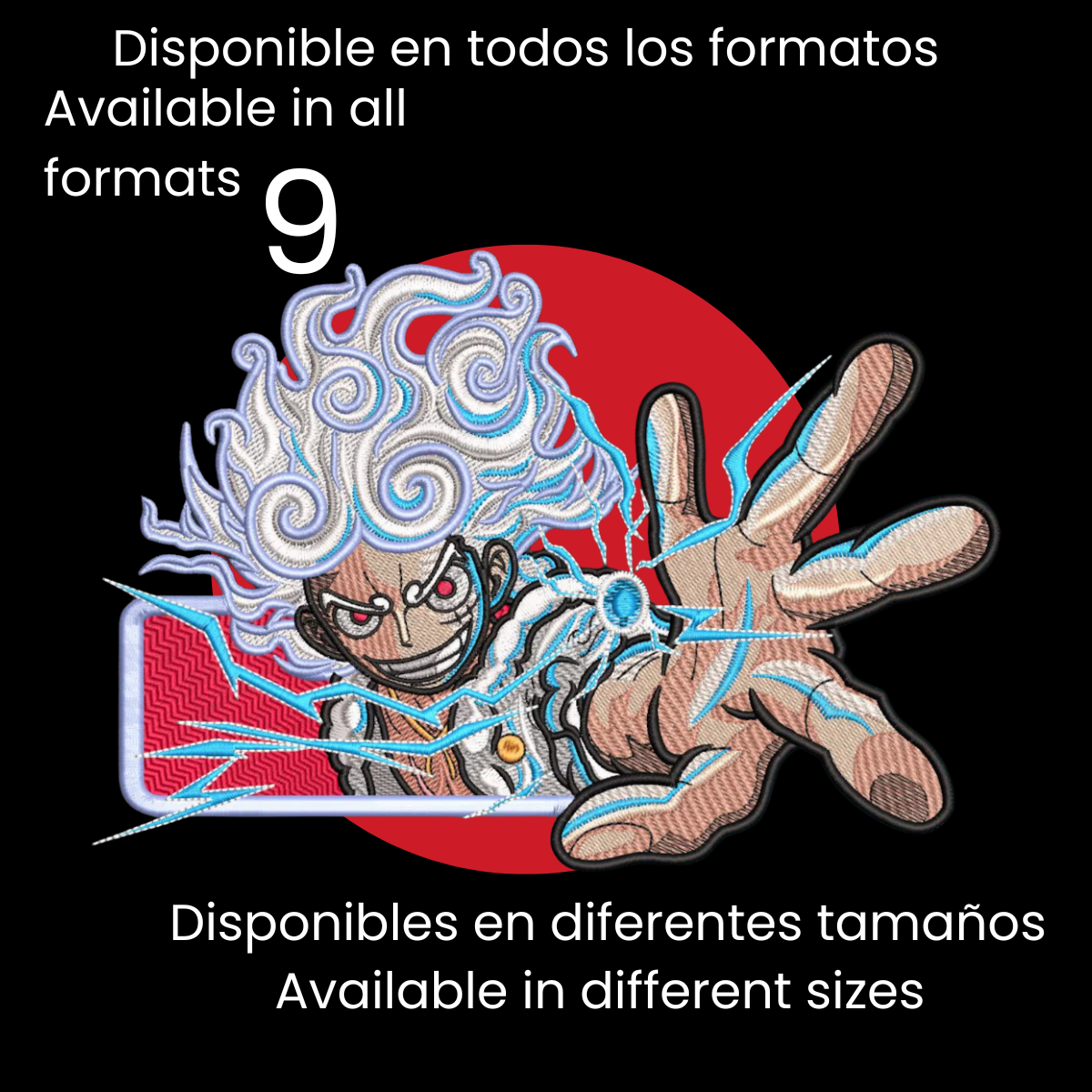 Diseño de Bordado Inspirado en el Anime de One Piece