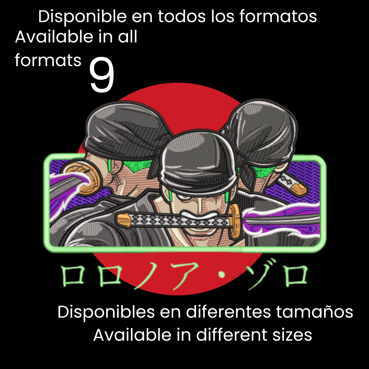 Diseño de Bordado Inspirado en el Anime de One Piece