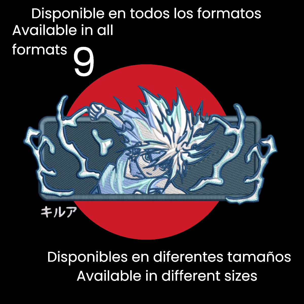 Diseño de Bordado Inspirado en el Anime de Hunter x Hunter
