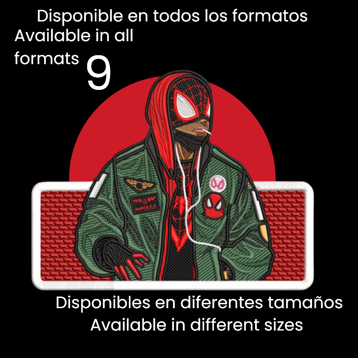 Diseño de Bordado Inspirado en Spiderman