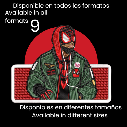 Diseño de Bordado Inspirado en Spiderman