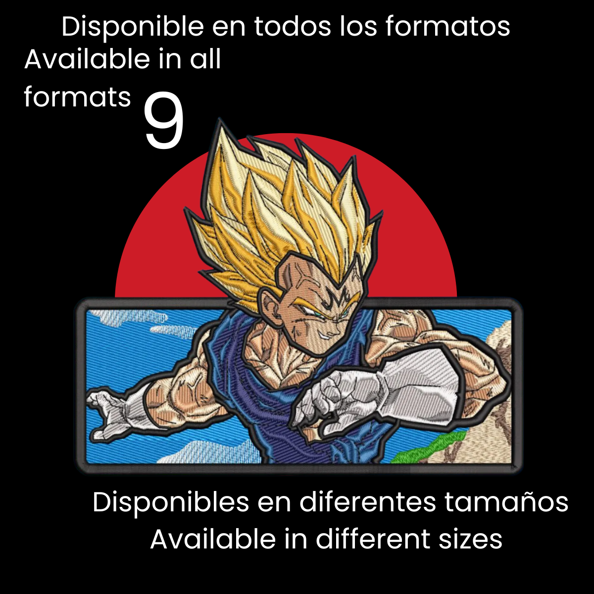 Diseño de Bordado Inspirado en el Anime de Dragon Ball