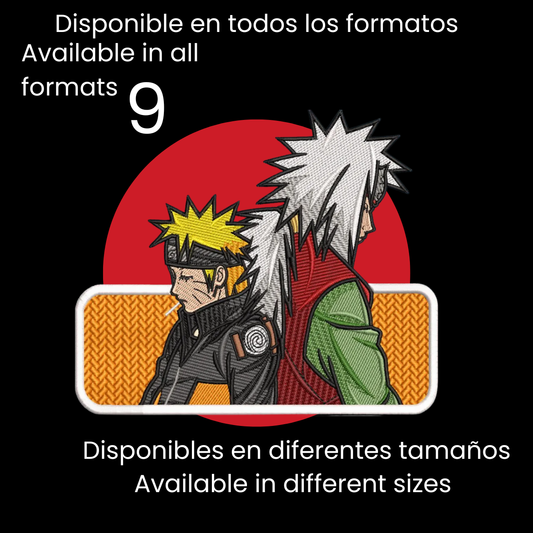 Diseño de Bordado Inspirado en el Anime de Naruto