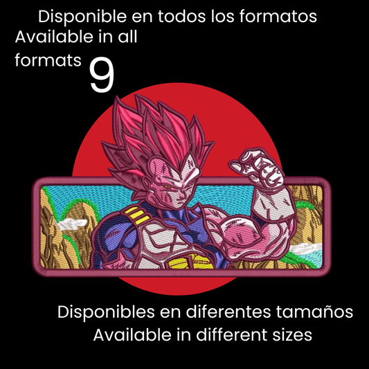 Diseño de Bordado Inspirado en el Anime de Dragon Ball