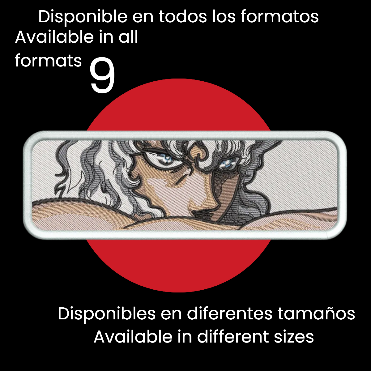 Diseño de Bordado Inspirado en el Anime de Berserk
