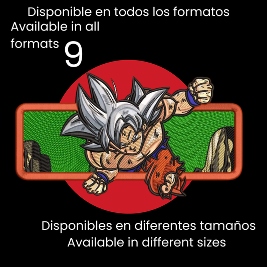 Diseño de Bordado Inspirado en el Anime de Dragon Ball