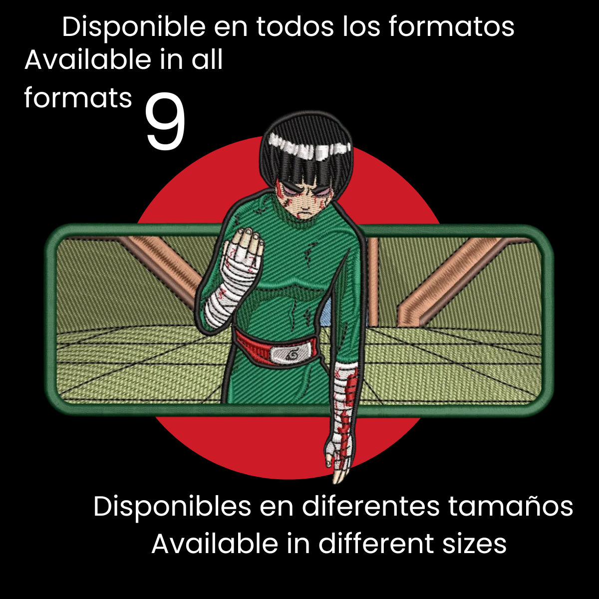 Diseño de Bordado Inspirado en el Anime de Naruto