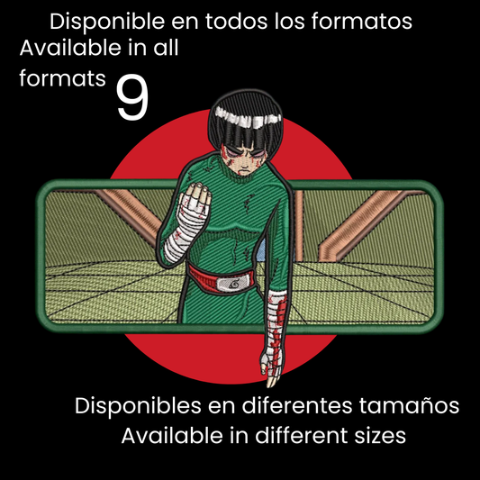 Diseño de Bordado Inspirado en el Anime de Naruto