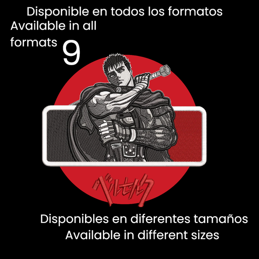 Diseño de Bordado Inspirado en el Anime de Berserk
