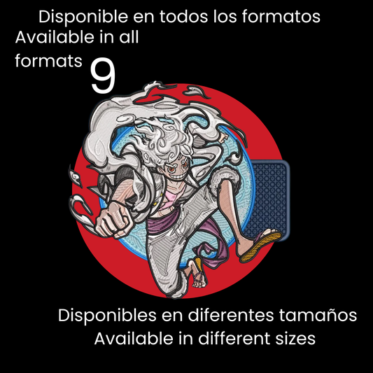 Diseño de Bordado Inspirado en el Anime de One Piece