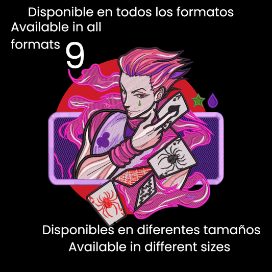 Diseño de Bordado Inspirado en el Anime de Hunter x Hunter