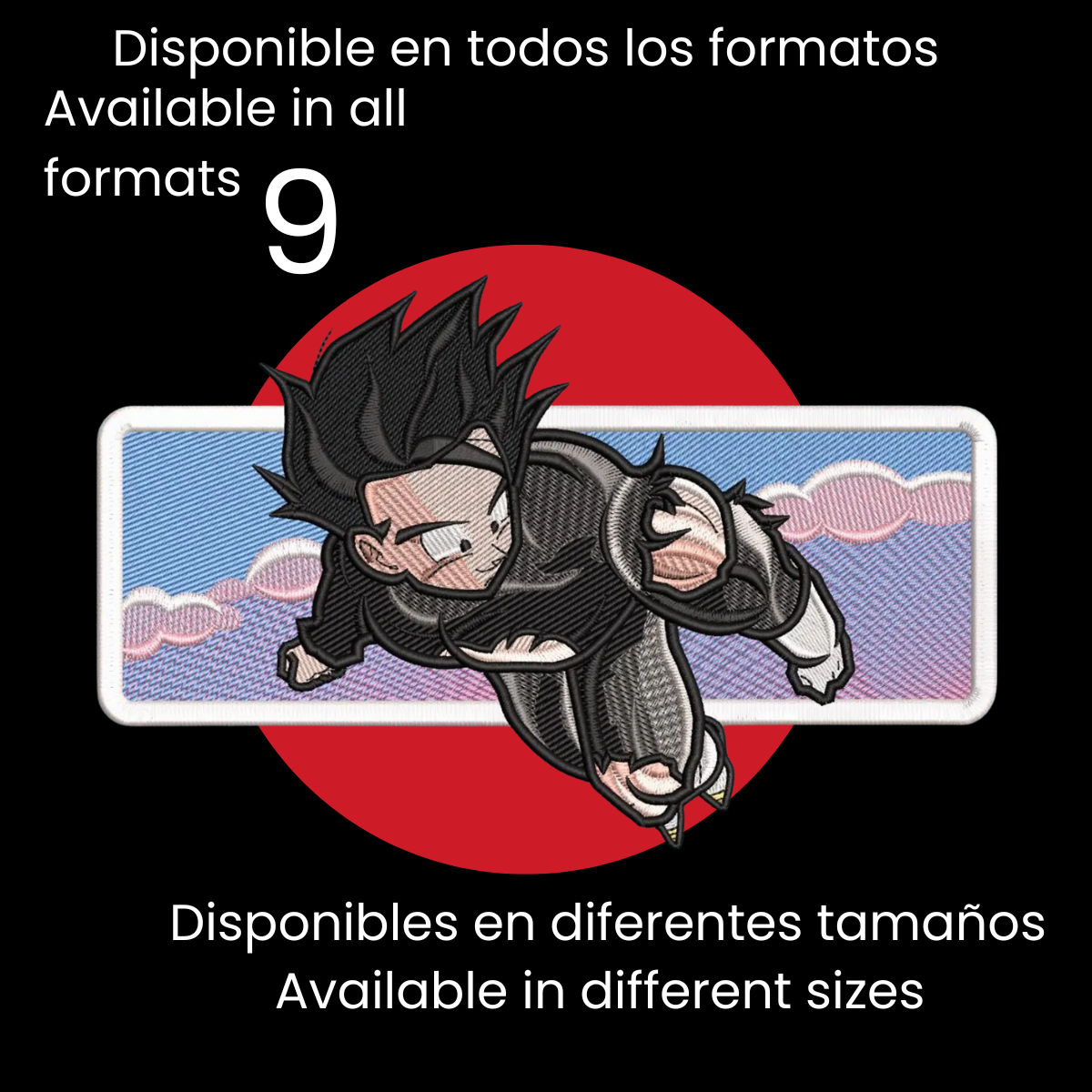 Diseño de Bordado Inspirado en el Anime de Dragon Ball
