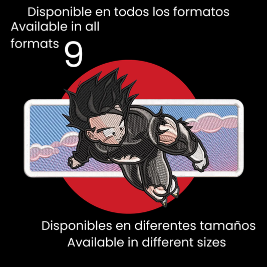 Diseño de Bordado Inspirado en el Anime de Dragon Ball