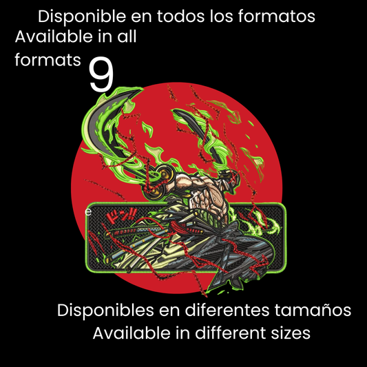 Diseño de Bordado Inspirado en el Anime de One Piece