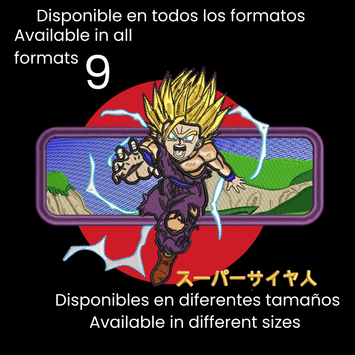 Diseño de Bordado Inspirado en el Anime de Dragon Ball